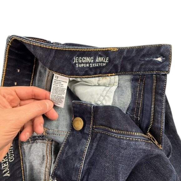 American Eagle Women’s Size 12 Ankle Jeggings Super Stretch - Picture 9 of 9